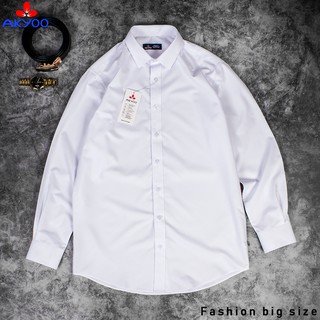 ( size 80-150kg) Áo Sơ Mi Trắng Nam Big Size
