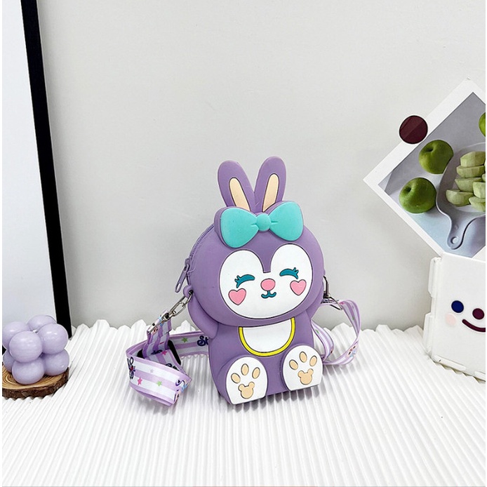 Túi Đeo Chéo Trẻ Em Mới Phim Hoạt Hình Dễ Thương Hình Thỏ Siêu Ngộ Nghĩnh Mẫu Mới