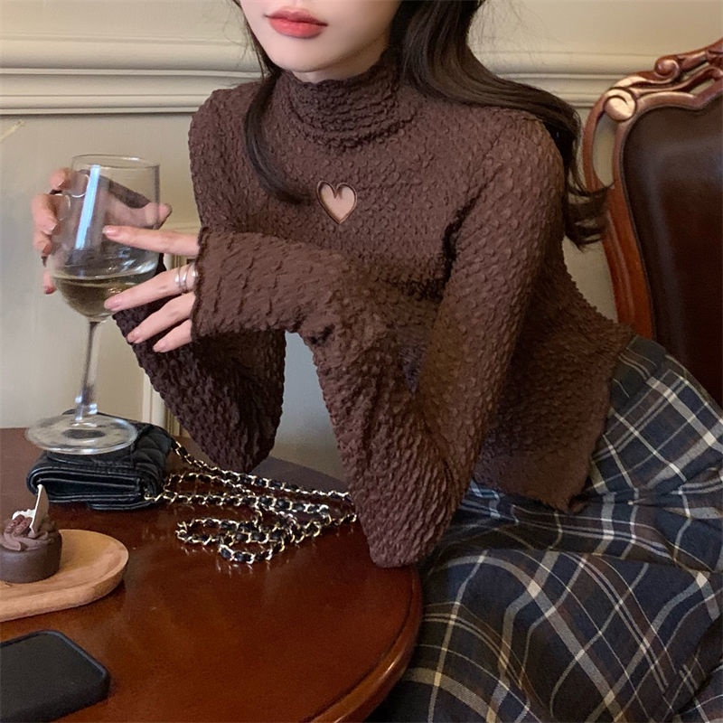 Áo Nữ Tay Dài Phối Ren Thời Trang Phong Cách Hàn Quốc