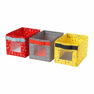 Bộ 3 hộp đựng đồ Ikea Angelagen nhiều màu  18x27x17cm