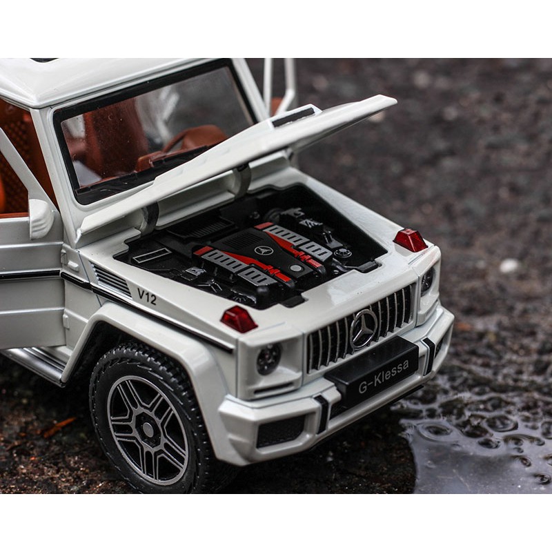 MÔ HÌNH XE Ô TÔ Mercedes Benz AMG G63 tuyệt đẹp | tỷ lệ 1:24 màu Trắng