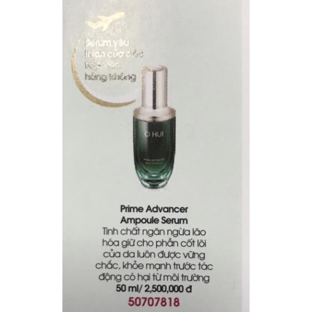 120 gói - Tinh chất chống lão hóa Ohui _ Ampoule Serum 120g giá 420k date 2022