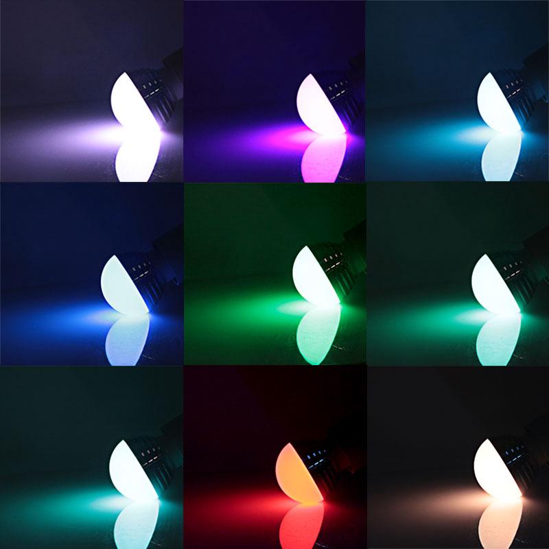 RGB E14 LED bulb 85-265V LED lamp spotlight + IR remote control dimmer driver interior decorations