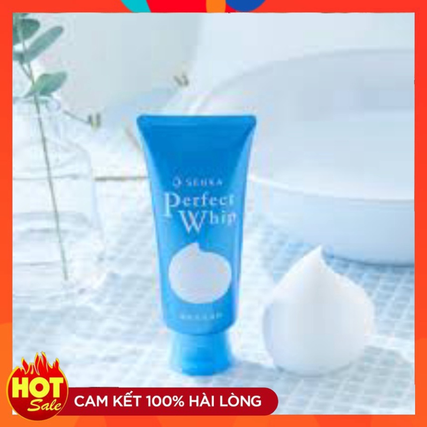Sữa rửa mặt tạo bọt chiết xuất tơ tằm trắng Senka Perfect Whip 120g | BigBuy360 - bigbuy360.vn