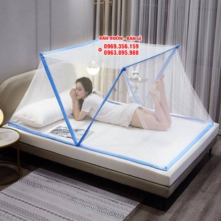 [hàng loại 1] màn xếp thông minh _màn ngủ chống muỗi cao cấp đủ kích thước 1 m .1.2 m 1.4 m 1.6 m 1.8 m 2.2 m