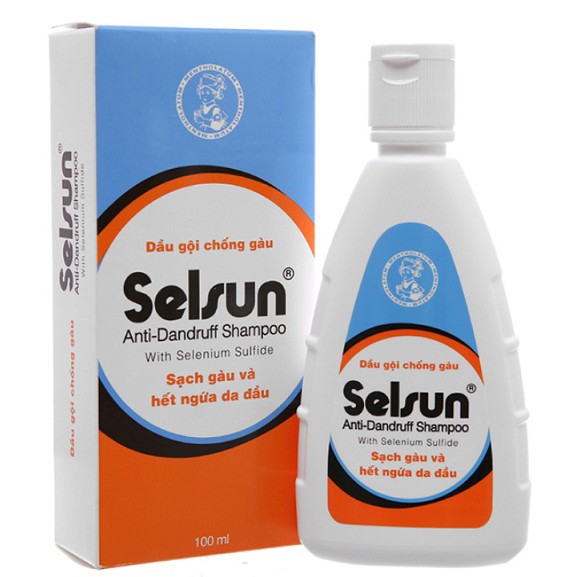 [Nhãn hàng của Rohto] Dầu gội trị gàu Selsun chai 100ml - Đông Anh Pharma