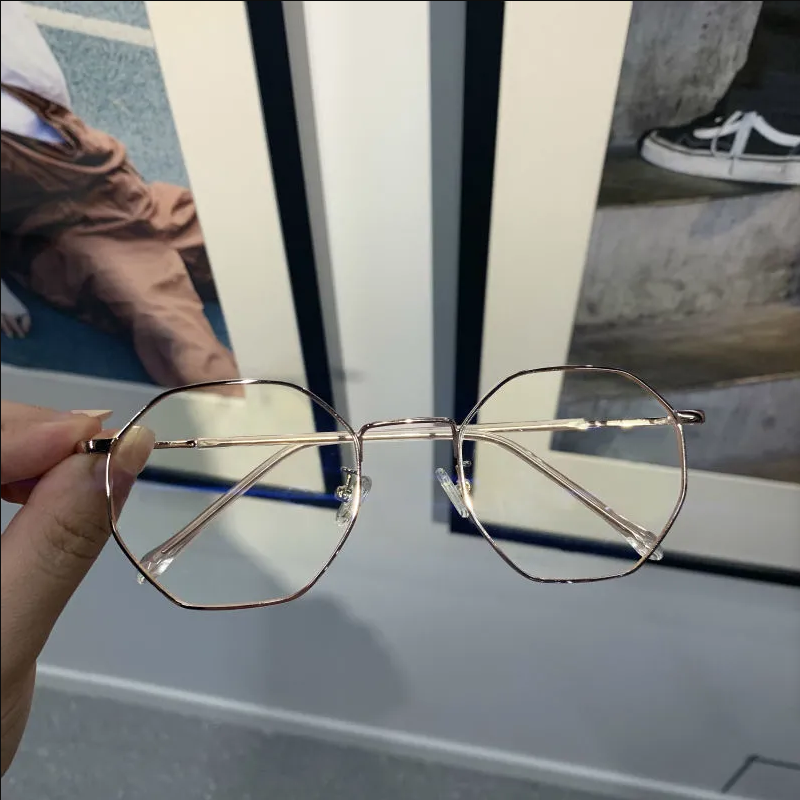 Mắt Kính Gọng Đa Giác Chống Ánh Sáng Xanh Thời Trang | BigBuy360 - bigbuy360.vn