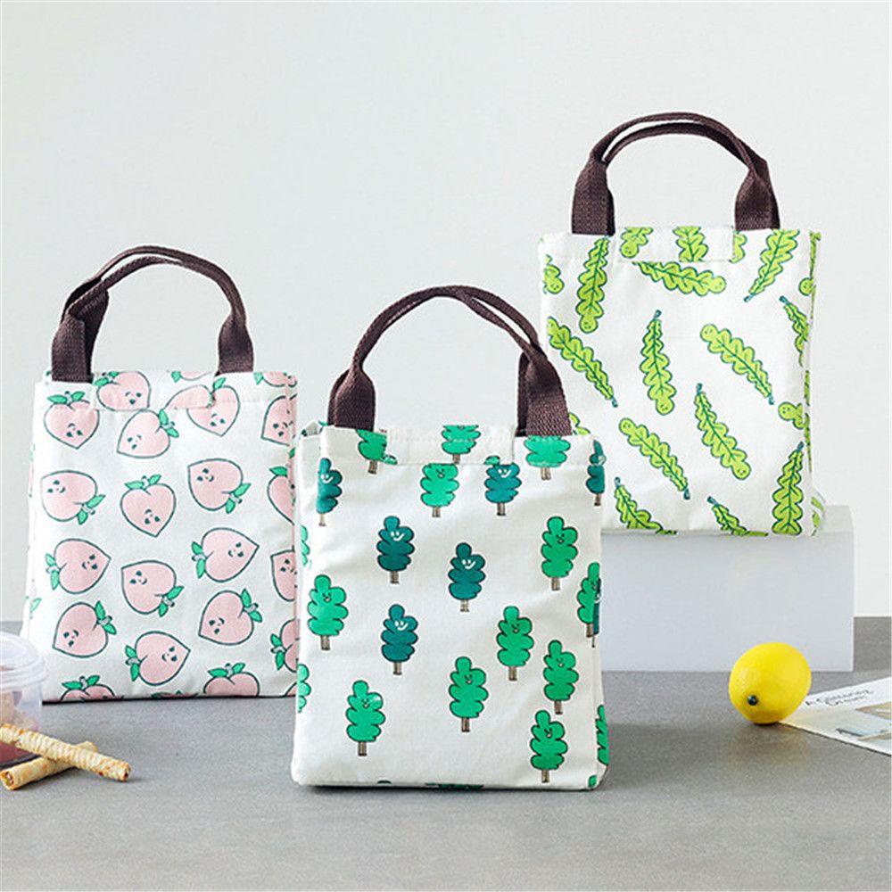 Túi Đựng Hộp Cơm Trưa Họa Tiết Hoạt Hình Dễ Thương