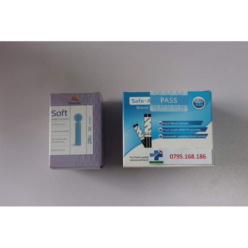 QUE THỬ ĐƯỜNG HUYẾT SAFE ACCU 50 QUE