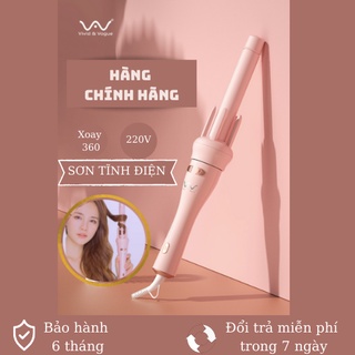 Máy uốn tóc tự động xoay 360 độ làm xoăn tóc