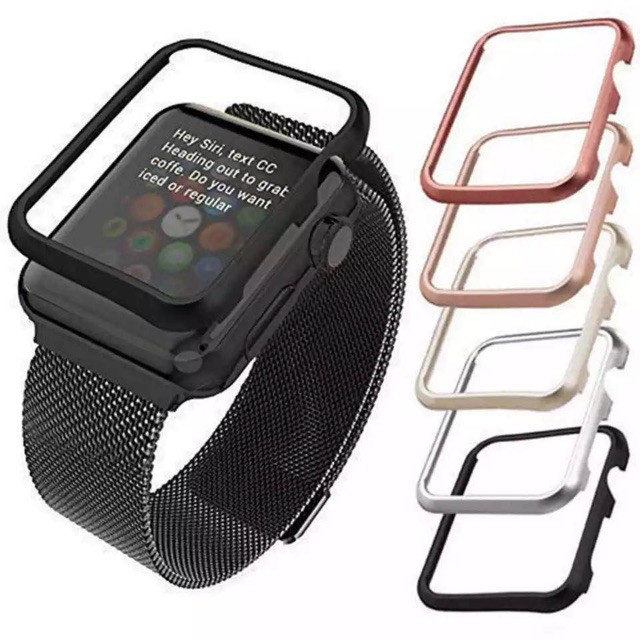 Bảo vệ màn hình vỏ kim loại siêu mỏng cho đồng hồ thông minh Apple Watch 1/2/3/4/5