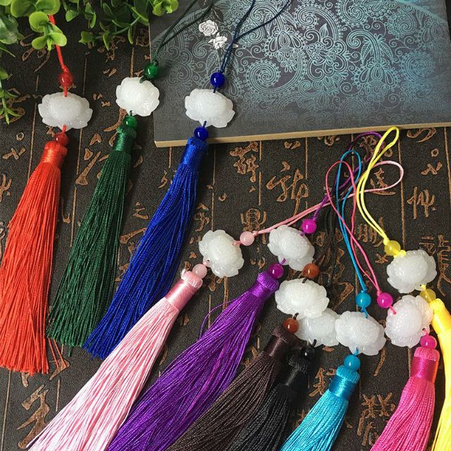 SẴN ĐỎ (có ảnh thật cuối) - Ngọc bội sen - móc treo hoa sen - Ma đạo tổ sư cực đẹp