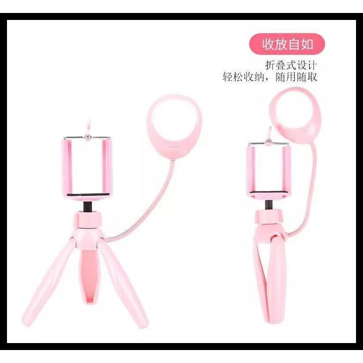 Giá Đỡ Ba Chân ET-ZP15 + Đèn flash Màu Hồng | BigBuy360 - bigbuy360.vn
