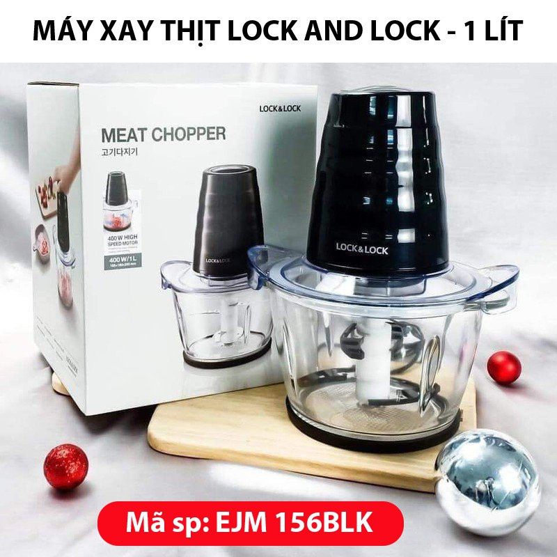 - Máy xay thịt đa năng Lock and Lock - Cối thủy tinh siêu bền, tiếng ồn thấp