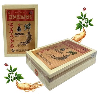 Trà sâm hộp gỗ Okinsam hàn quốc chính hãng hộp 100 gói x 3g