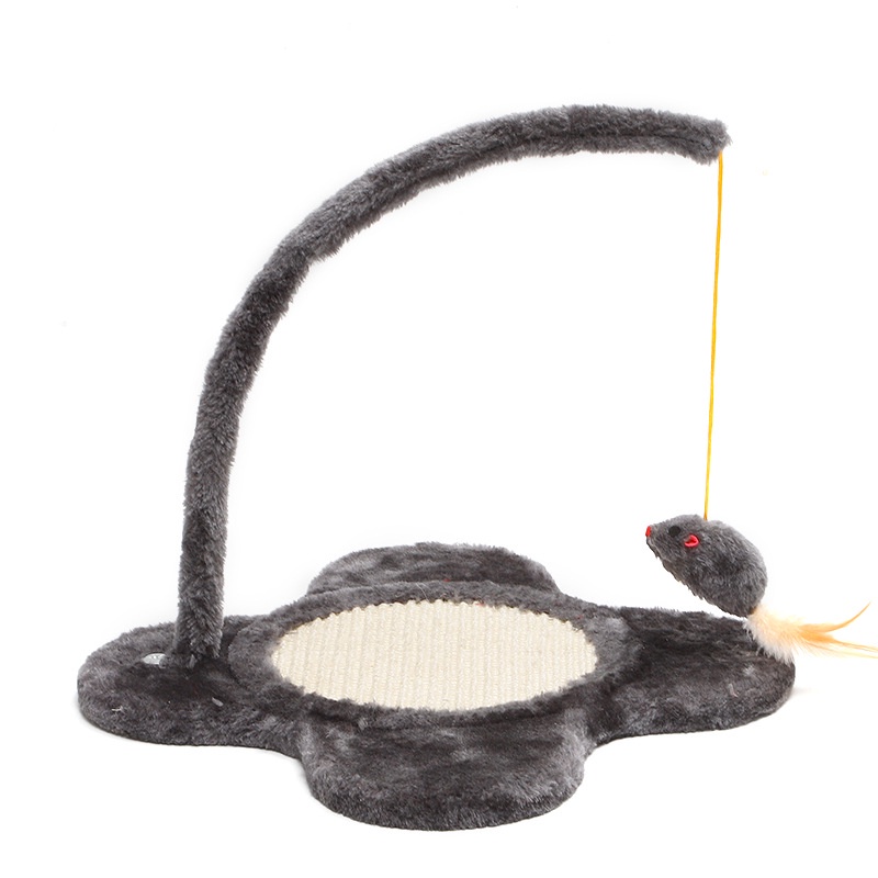 Bàn Cào Móng &amp; Trụ Đồ Chơi Con Chuột Thư Giãn Xả Stress Cho Mèo BC3338 MIAOCAT