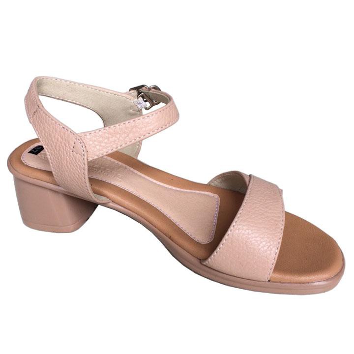Dép sandal nữ đế cao da bò cao cấp THSDN0120