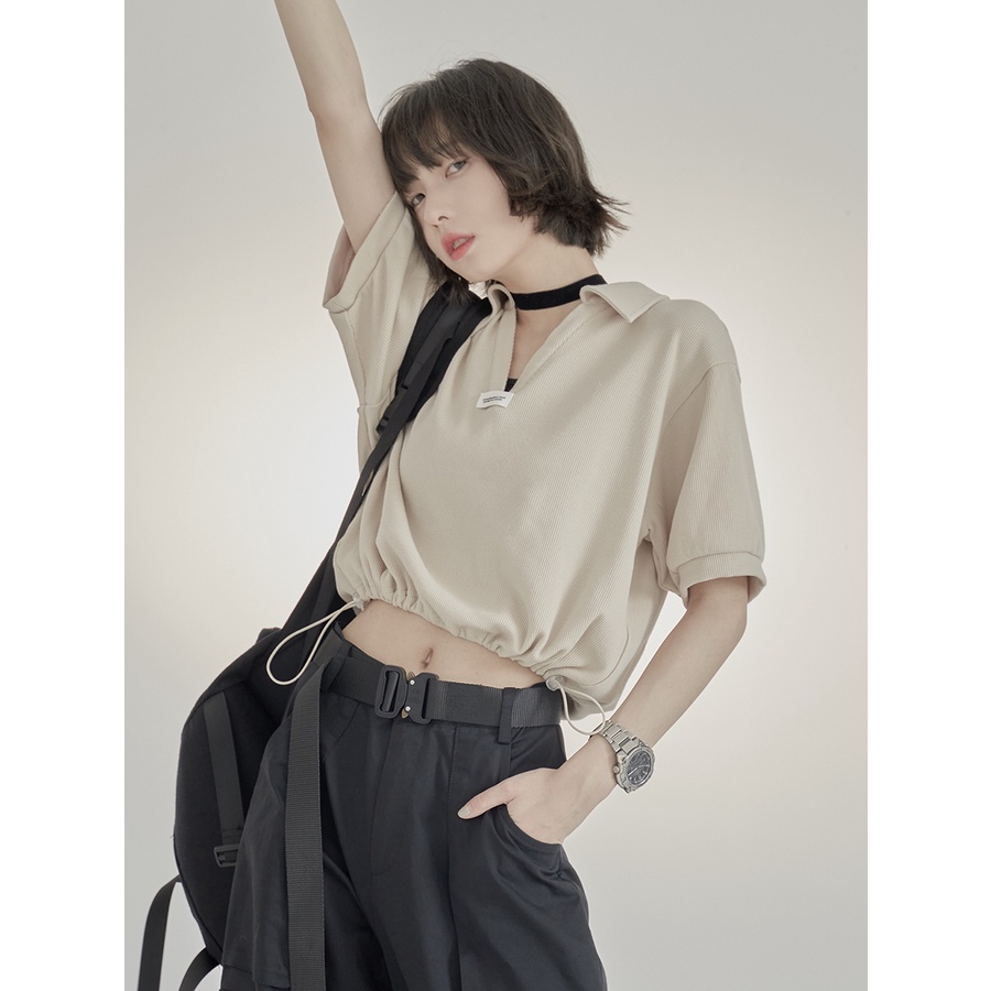 Áo polo cotton Ngắn Tay Thời Trang Nữ 3 Màu Lựa Chọn