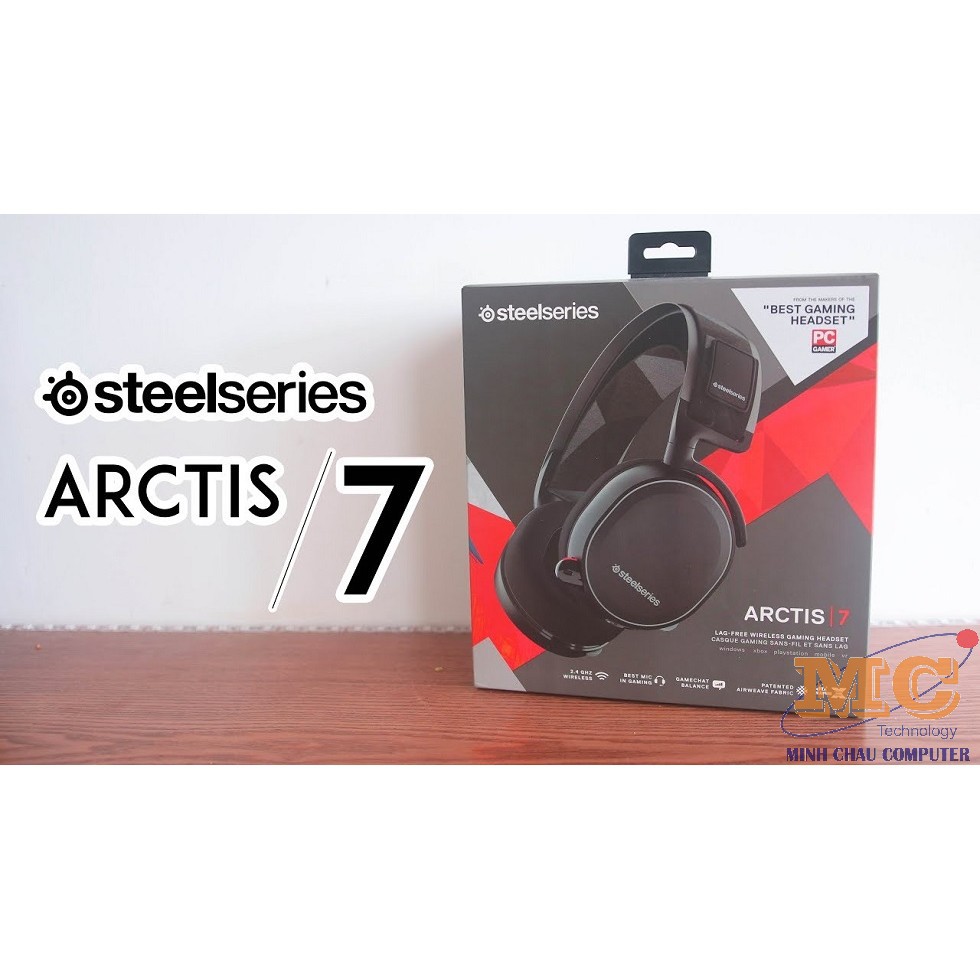 Tai nghe cao cấp Arctis 7 Black/White - Hàng full Box chính hãng