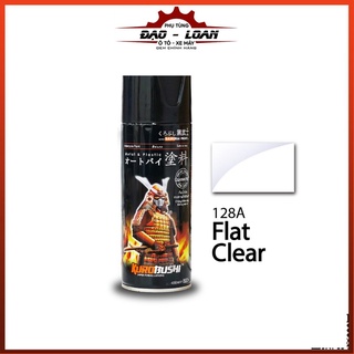 Sơn samurai sơn phủ 128a màu trong mờ, sơn xịt xe máy