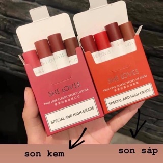 Set son Mini hình dáng Gói thuốc