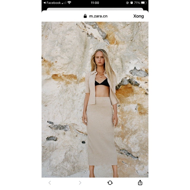 Chân váy Zara auth sz M (s nhỏ nhất)