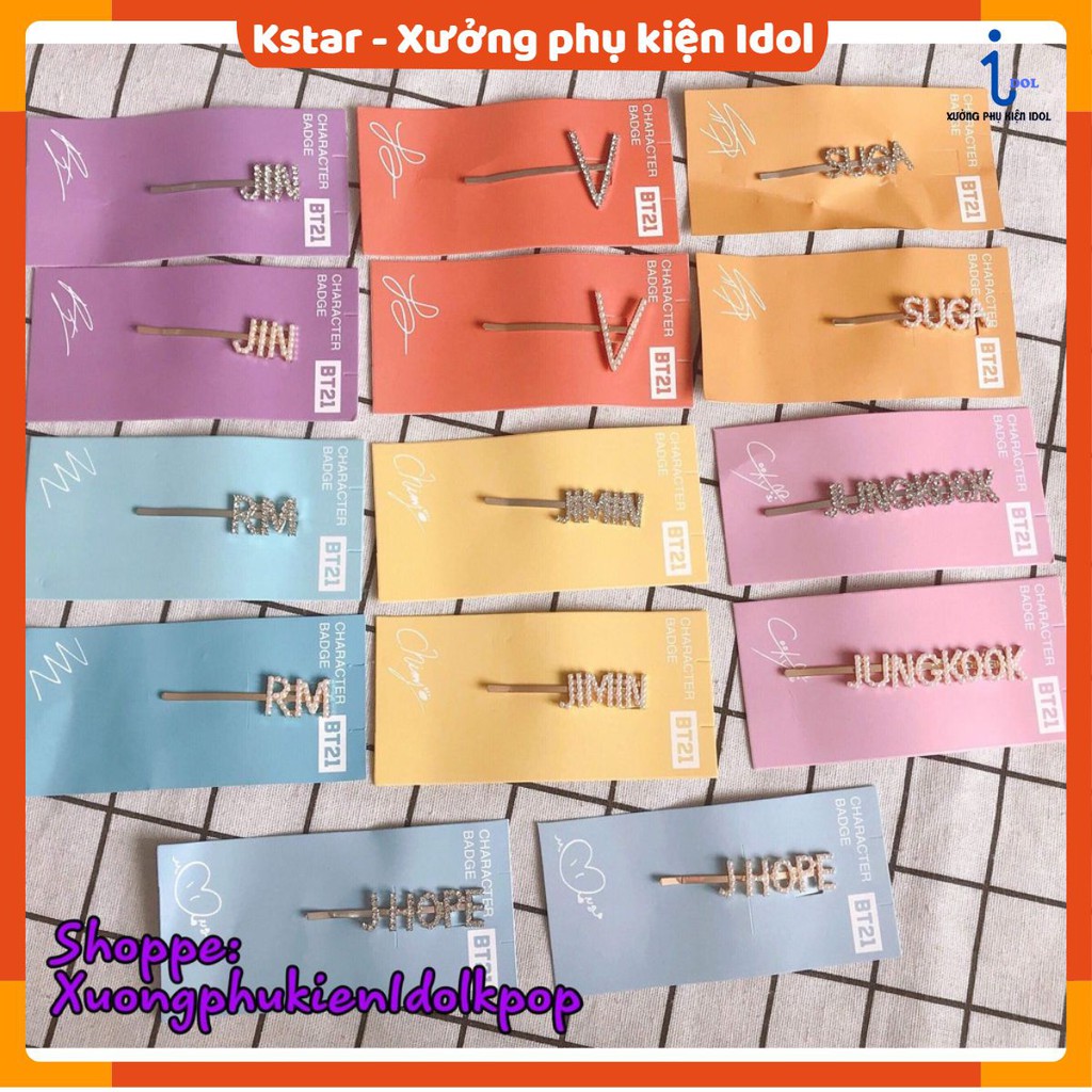 Kẹp tóc thành viên Bangtan Black Pink M5A03 L2MC