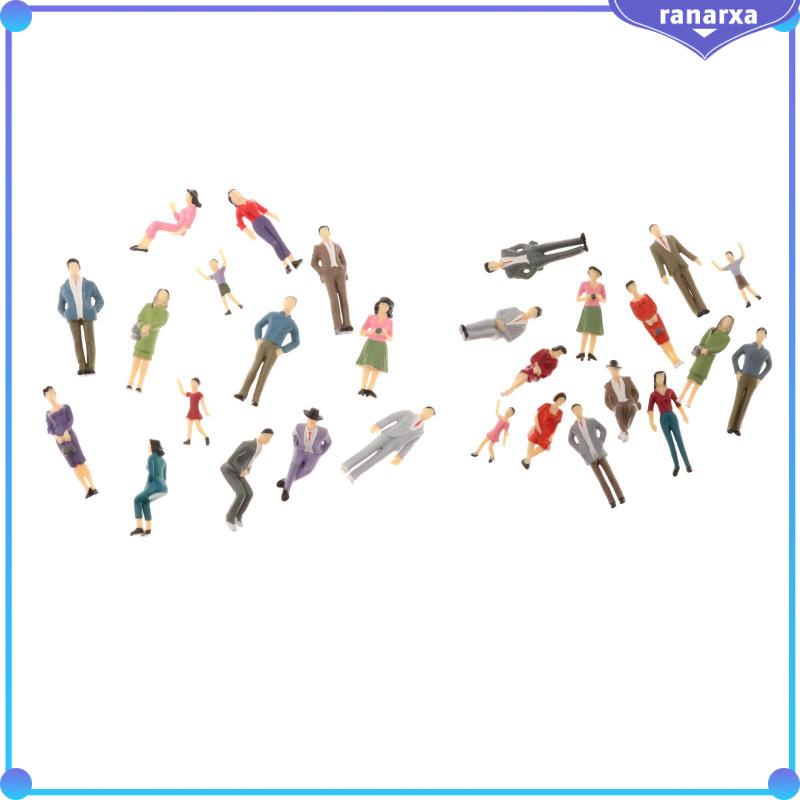 Set 14 mô hình người tí hon tỉ lệ 1:25 dùng để trang trí tiểu cảnh