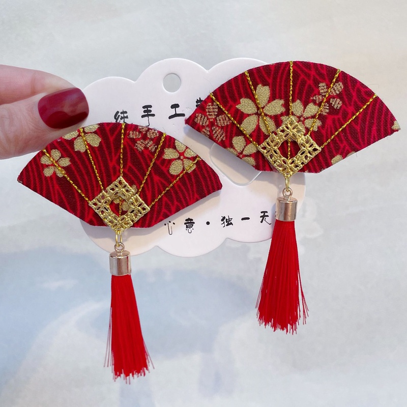 Kẹp Tóc Hình Quạt Chống Trượt Phong Cách Nhật Bản