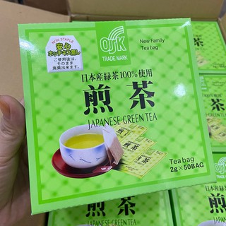 Trà xanh túi lọc OSK Nhật Bản hộp 50 gói