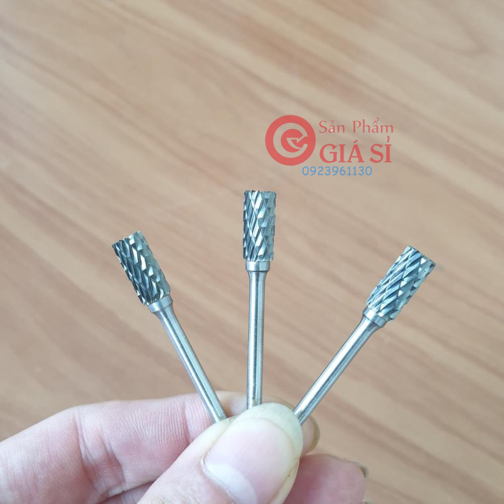 3 mũi mài hợp kim hình trụ đầu bằng vonfram 3x6mm ❤️freeship❤️