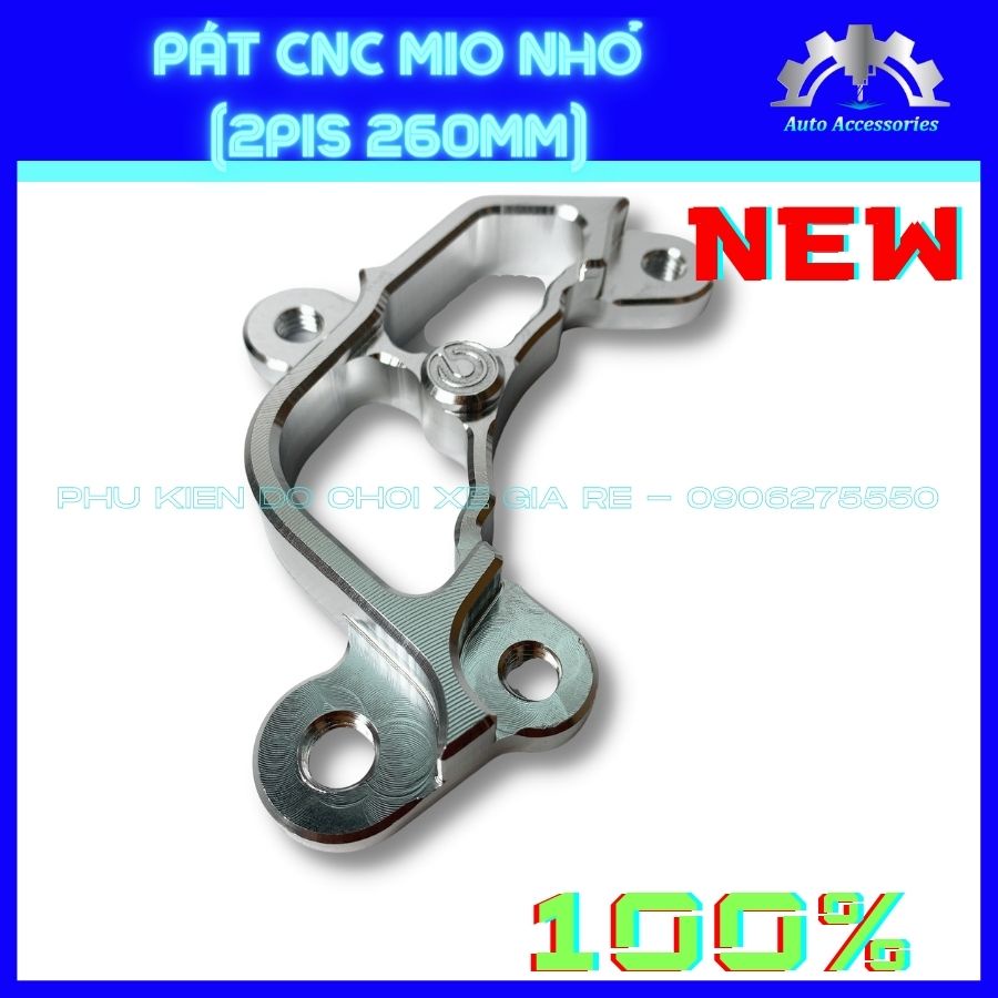 Pát CNC - Pát Trước xe MIO nhỏ, gắn Heo dầu Brcmbe Nissin Frando 2piston đối xứng đi đĩa size 260mm - CNC sắc xảo, tỷ mi