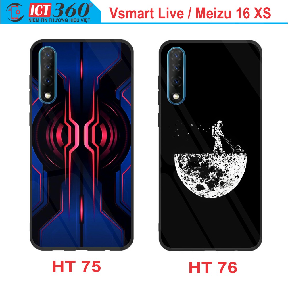 Ốp Lưng Kính  VSMART LIVE/ MEIZU 16 XS  - In Theo Yêu Cầu - Hình 3D