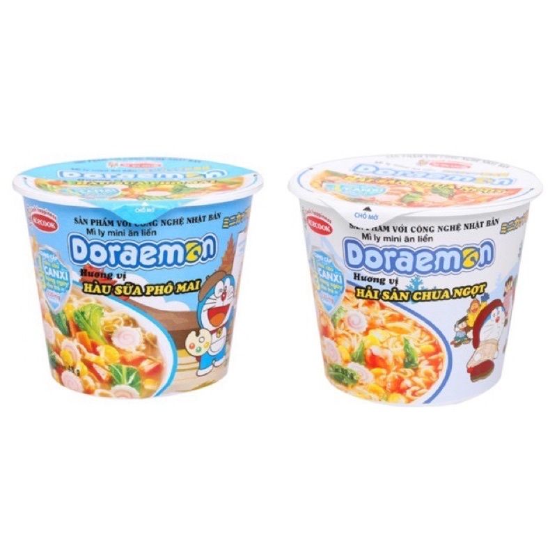 Thùng 12 ly mì doremon hàu sữa phô mai/hải sản chua ngọt