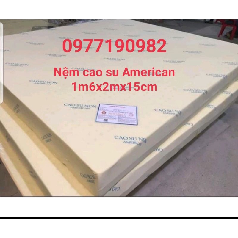 Nệm cao su american 1m, 1m2, 1m4, 1m6, 1m8×2m×15cm