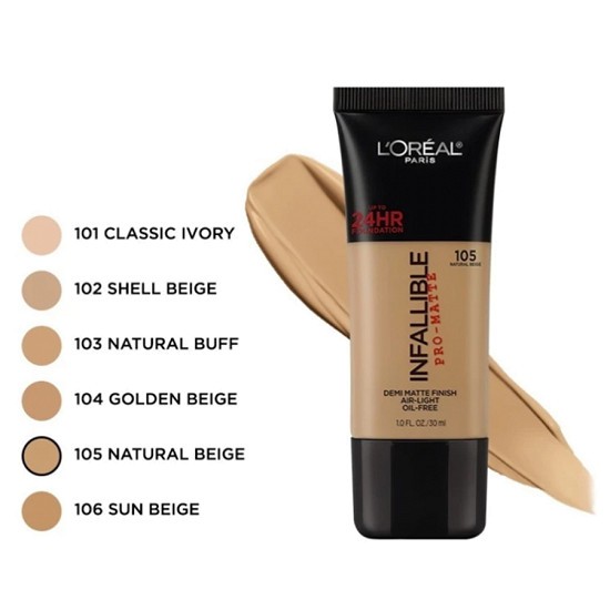 Kem Nền Trang Điểm L'Oreal Infallible Pro-Matte 24H Foundation Makeup