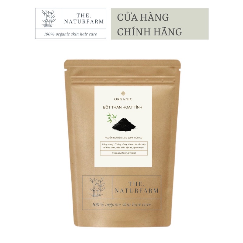 Bột than hoạt tính 100% Organic - trắng răng, thải độc tố cho da , Bột thiên nhiên