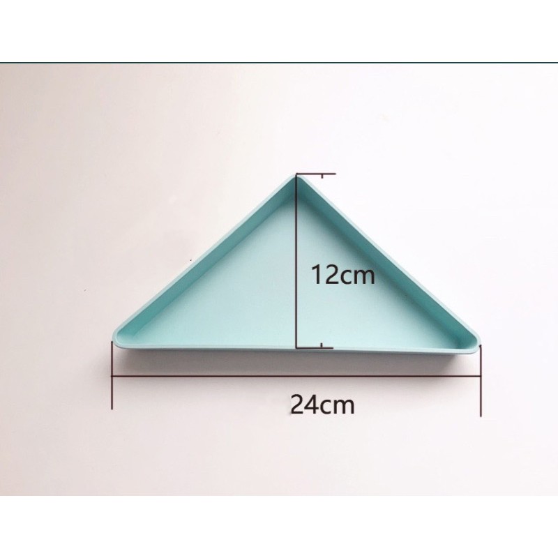 Đĩa ăn dặm sợi tre hình tam giác cho bé