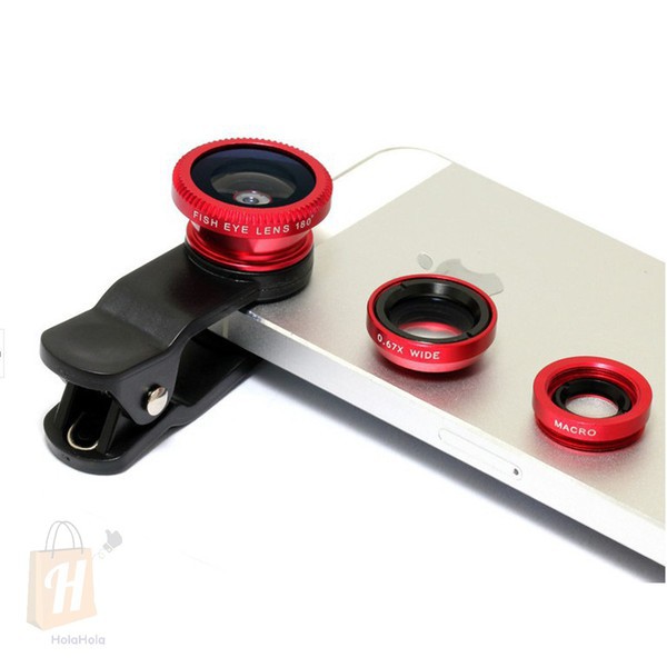 Lens chụp hình cho điện thoại 3 trong 1 Universal Clip Lens - Hình Ảnh Rõ Nét