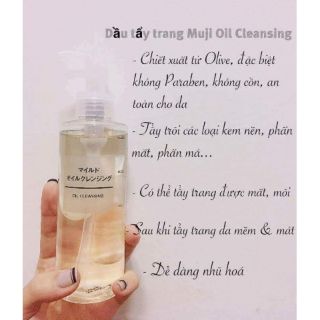 (Chính hãng) Dầu tẩy trang Muji Oil Cleansing 200ml nội địa Nhật