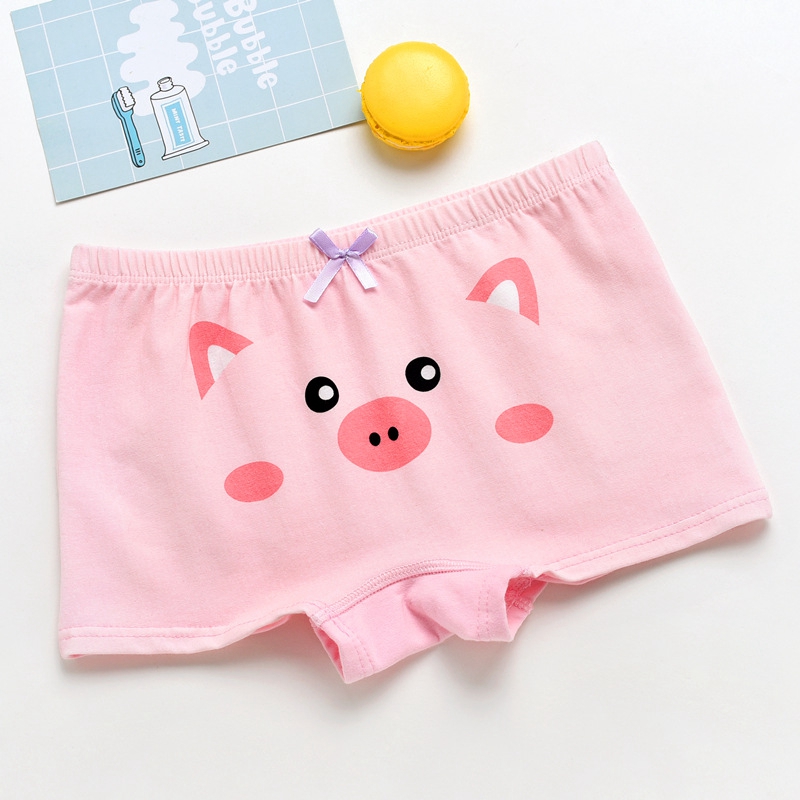 quần lót boxer Boxer Cotton Hoạ Tiết Hoạt Hình Cho Bé Gái