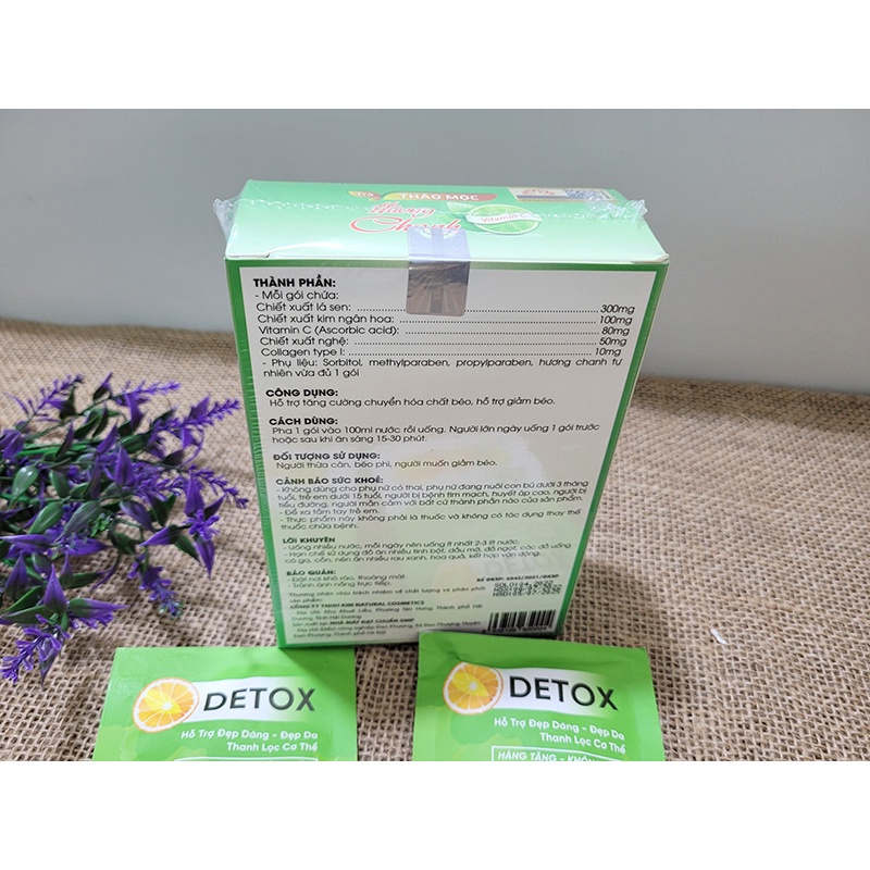 Trà Thảo Mộc Hương Chanh Hỗ Trợ Giảm Béo