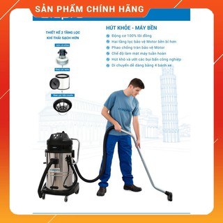 Máy hút bụi khô và ướt clepro s1/15 - bh 18 tháng ... mới