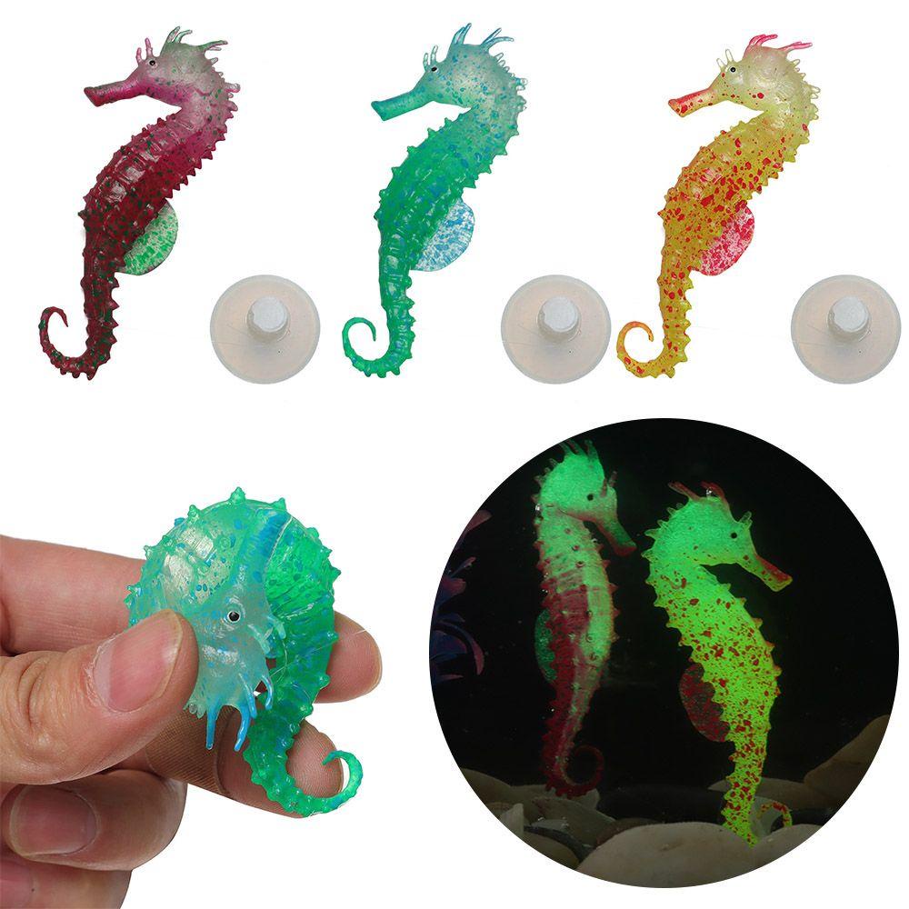 Layor1 Đồ Chơi Trang Trí Bể Cá Bằng Silicone Phát Quang