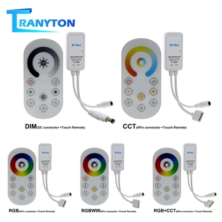 DC5-24V Mini RF LED Controller Wireless Touch Remote for Single Color/ Dual White/ RGB /RGBW / RGB+CCT LED Strip Control