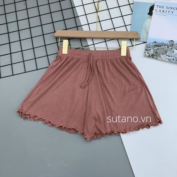 Quần short thun lạnh cạp chun - sooc mặc nhà mùa hè, Quần ngủ vải cotton mịn mát co giãn q604 sutano | BigBuy360 - bigbuy360.vn