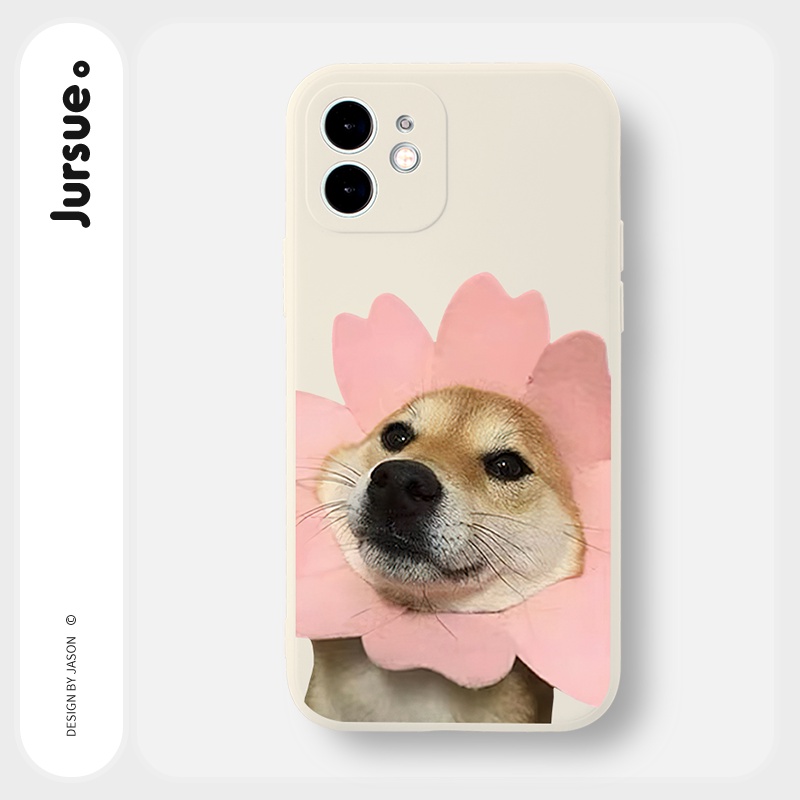 Ốp lưng JURSUE mềm hoạt hình cặp đôi dễ thương đẹp Cho iPhone 14 13 12 11 Pro Max SE 2020 X XR XS 8 7 ip 6S 6 Plus Y2276