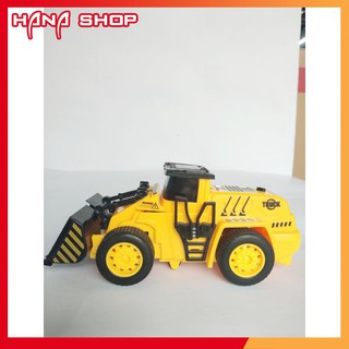 Xe Ủi biến hình Robot đồ chơi trẻ em xe công trình mã 718-2