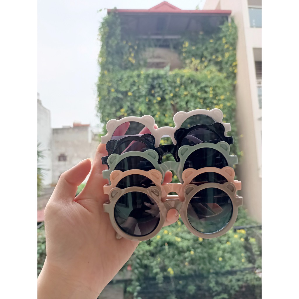 Kính cho bé - Kính râm mắt gấu cho bé, ảnh thật, hàng có sẵn