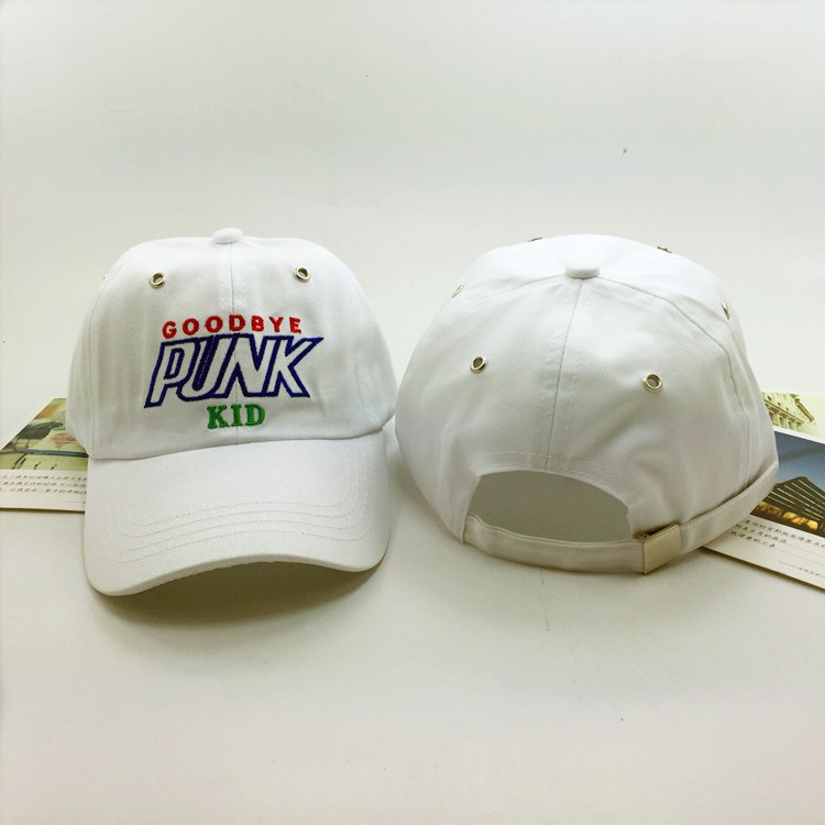 Mũ thêu Jin Zhiyuan iKon Kim Han Bin goodbye punk kid - Sẵn hàng